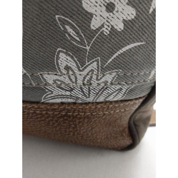 Myra Bag Blossom Print Upcycled Canvas & Leather Shoulder Bag - Picture 6 of 16